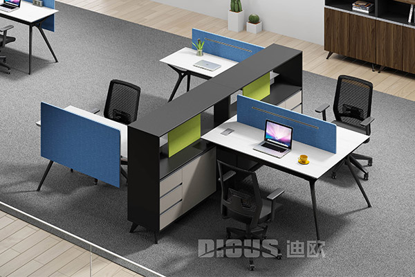 现代简约办公室办公桌组合桌椅-菲尔德