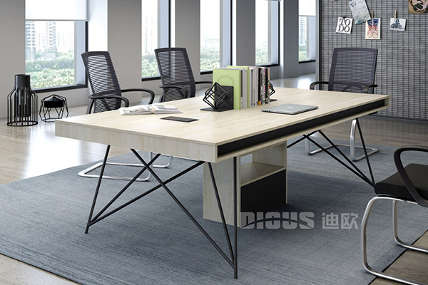 现代时尚办公室职员会议桌洽谈桌-几何