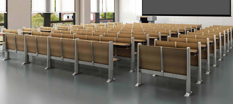 2021-学校会议培训室固定课桌椅-达尔文系列-迪欧教育家具
