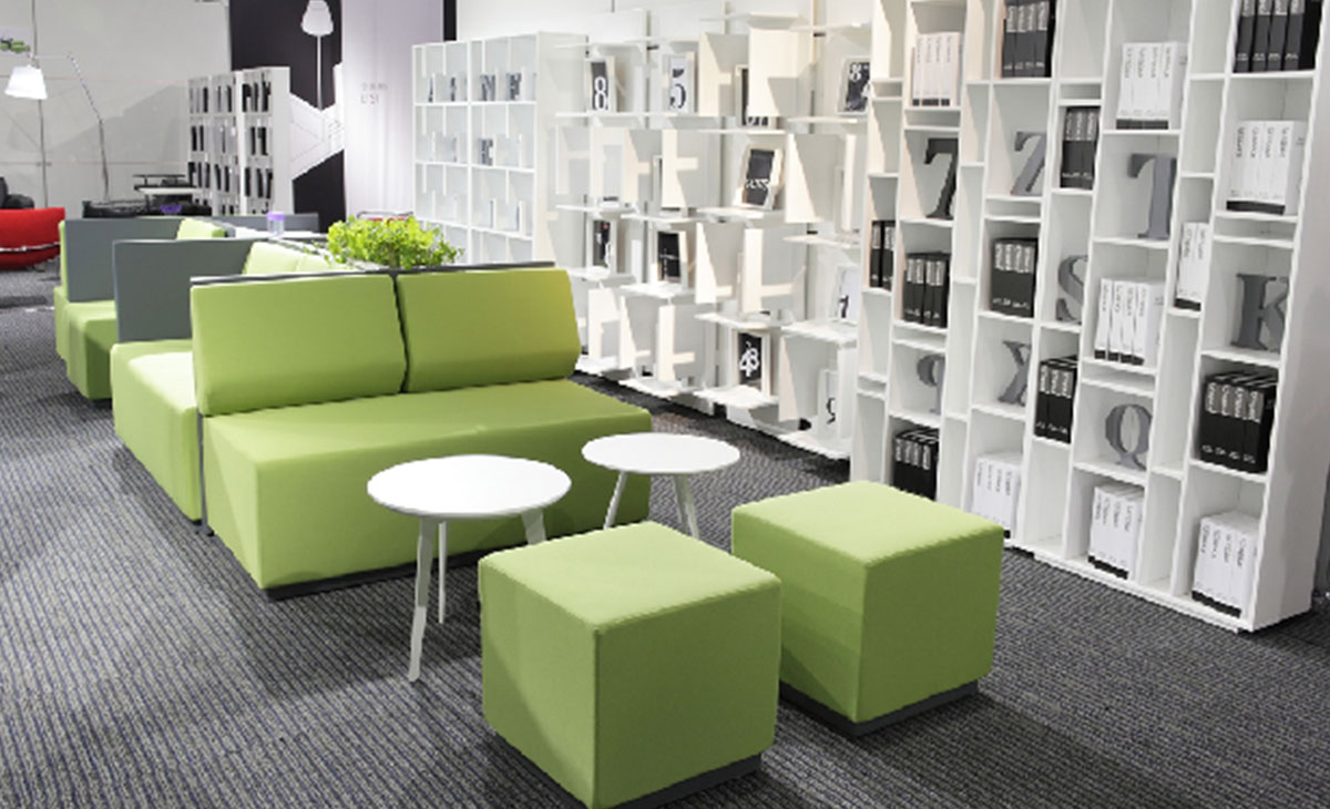 图书馆家具-休闲沙发阅览座椅