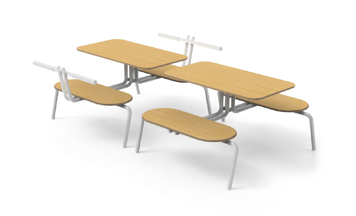 学校餐厅桌椅