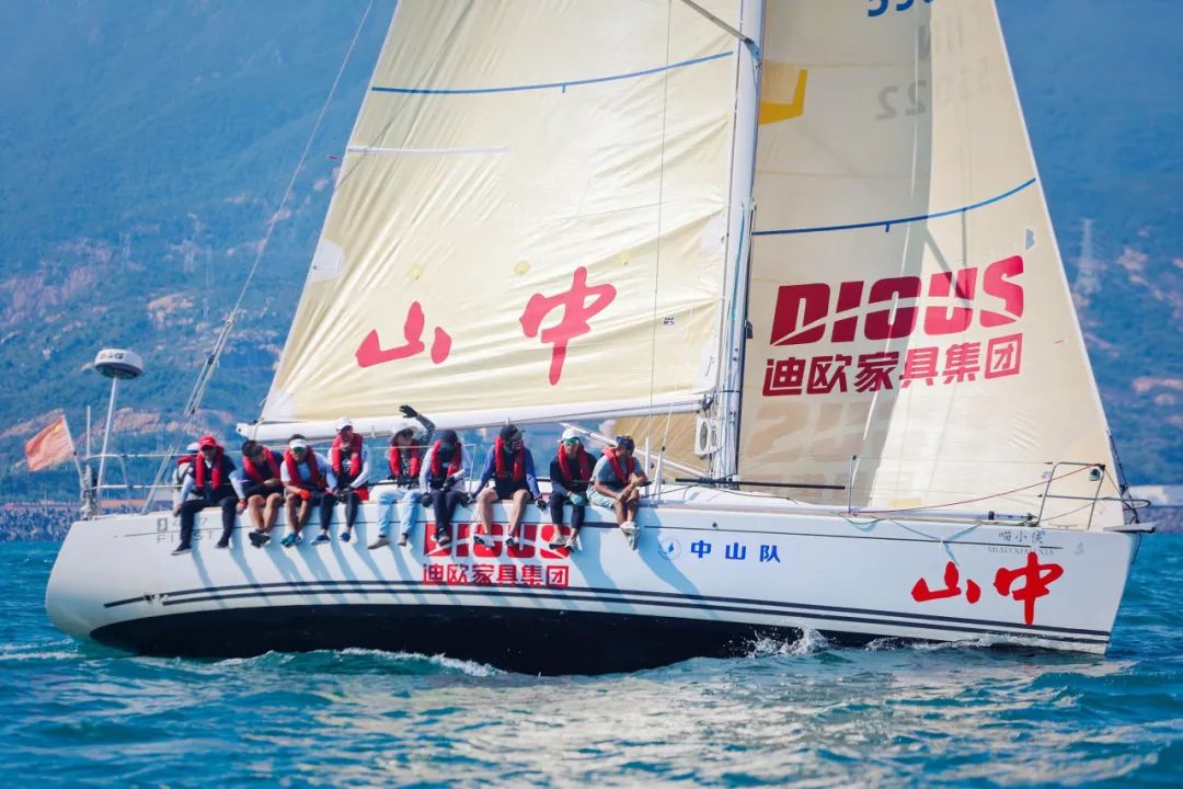 中山帆船队联合迪欧扬帆“中国杯”，揽获IRC总冠军