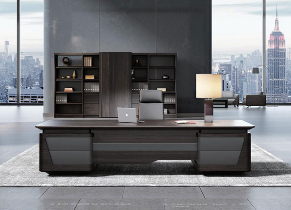 奥特莱斯品牌维朗系列 - 现代老板办公室胶板大班台