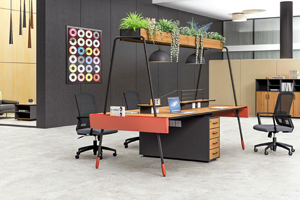 迪欧厂家定制涵素系列 - 现代简约办公室职员桌