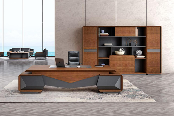 2020新品-雷顿系列-老板办公桌-迪欧家具